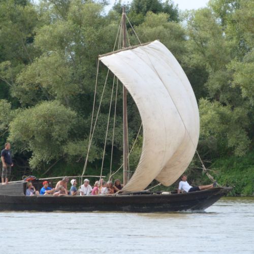 toue cabannée sur la loire